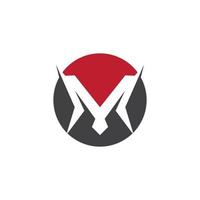 m lettera logo design vettore modello