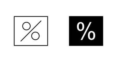 percentuale vettore icona