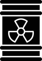 vettore design radioattivo barile icona stile