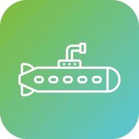 sottomarino vettore icona stile