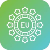 Unione Europea vettore icona stile