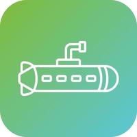 sottomarino vettore icona stile