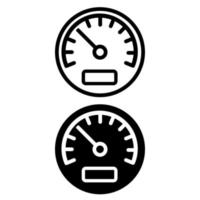valutare vettore icona. tachimetro misurazione illustrazione cartello. accelerare simbolo.