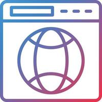 vettore design del browser icona stile