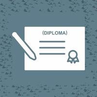 diploma vettore icona