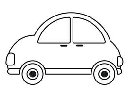 auto nel linea icona clipart cartone animato vettore illustrazione