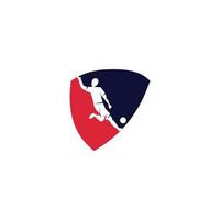 modelli di progettazione di logo di distintivo di calcio di calcio vettore di sport