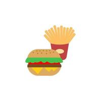 cibo, Hamburger vettore icona