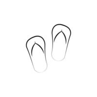 Flip flop vettore icona