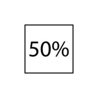 dati percentuale vettore icona