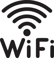 segnale comunicazione informazione connessione senza fili icona simbolo vettore Immagine, illustrazione di il Rete Wi-Fi nel nero Immagine. eps 10