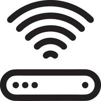 segnale comunicazione informazione connessione senza fili icona simbolo vettore Immagine, illustrazione di il Rete Wi-Fi nel nero Immagine. eps 10