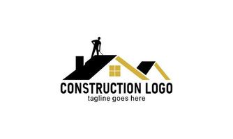 casa costruzione azienda logo vettore