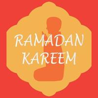 Ramadan kareem islamico saluto carta sfondo vettore illustrazione. il santo mese di il musulmano Comunità.