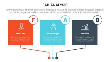 favoloso attività commerciale modello i saldi marketing struttura Infografica 3 punto palcoscenico modello con piazza scatola rettangolo colorfull tavolo concetto per diapositiva presentazione vettore