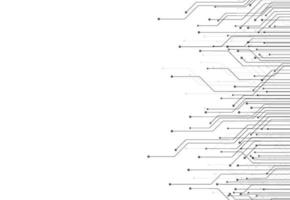 sfondo astratto con struttura del circuito di tecnologia. illustrazione della scheda madre elettronica. comunicazione e concetto di ingegneria. illustrazione vettoriale