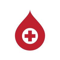 logo di illustrazione del sangue vettore