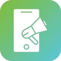 mobile marketing vettore icona stile