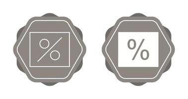 percentuale vettore icona