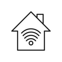 modificabile icona di inteligente casa, vettore illustrazione isolato su bianca sfondo. utilizzando per presentazione, sito web o mobile App