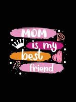 colorato lettering madri giorno citazione contento mamma camicia vettore tipografia mammina gli amori maglietta design