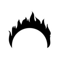 fuoco icona vettore. fiamma illustrazione cartello. i vigili del fuoco simbolo o logo. vettore