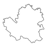 sud-est slovenia carta geografica, regione di slovenia. vettore illustrazione.