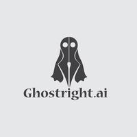 fantasma scrittore logo vettore