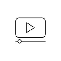 video clip vettore icona
