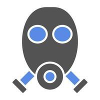 gas maschera vettore icona stile