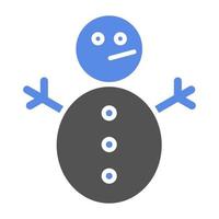 pupazzo di neve senza neve vettore icona stile