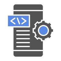 App sviluppo vettore icona stile