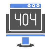 404 errore vettore icona stile