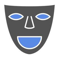 Teatro maschere vettore icona stile