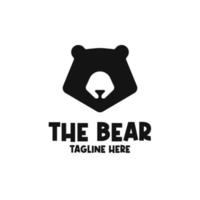 vettore orso animale logo design concetto illustrazione idea