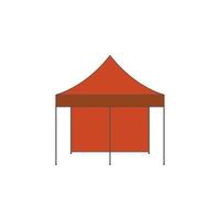 tenda colore vettore icona