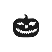 zucca Halloween silhouette vettore icona