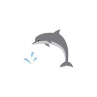 delfino colorato vettore icona