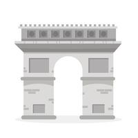 arco de triomphe. Francia famoso punto di riferimento vettore