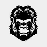 gorilla testa vettore illustrazione per logo, simbolo