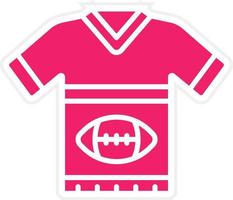 Rugby uniforme vettore icona stile