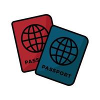 passaporto icona vettore design modello semplice e moderno