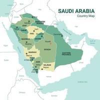 mappa dell'arabia saudita vettore