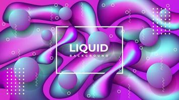 nuovo astratto liquido colorato sfondo design modello vettore