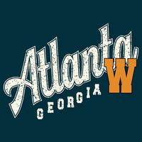 atlanta Georgia varsity design vettore