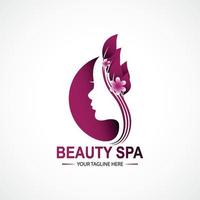 bellezza terme logo modello design vettore