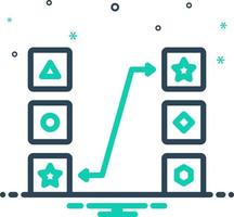mescolare icona per accoppiamento vettore