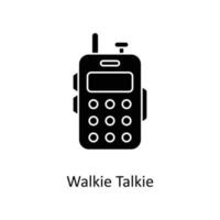 walkie talkie vettore solido icone. semplice azione illustrazione azione