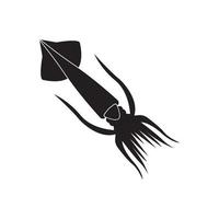 calamaro icona vettore illustrazione logo design