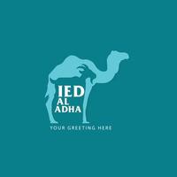 eid al adha logo vettore